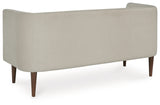 Wainner Beige Accent Bench