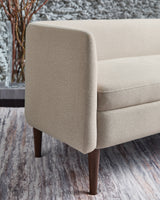 Wainner Beige Accent Bench