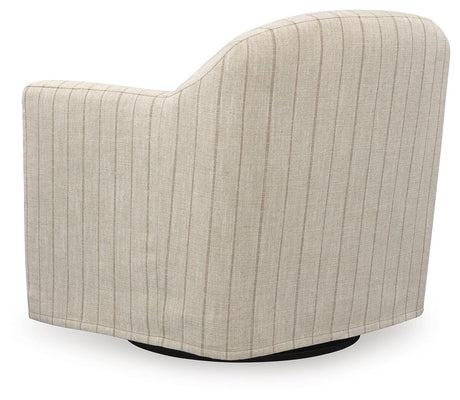 Valwick Cream/Brown Swivel Accent Chair view 5