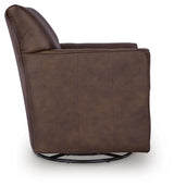 Braydunn Espresso Brown Swivel Glider Accent Chair view 4