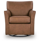Braydunn Caramel Swivel Glider Accent Chair view 3