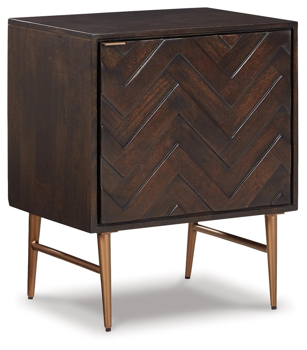 Dorvale Brown Accent Cabinet - Ella Furniture