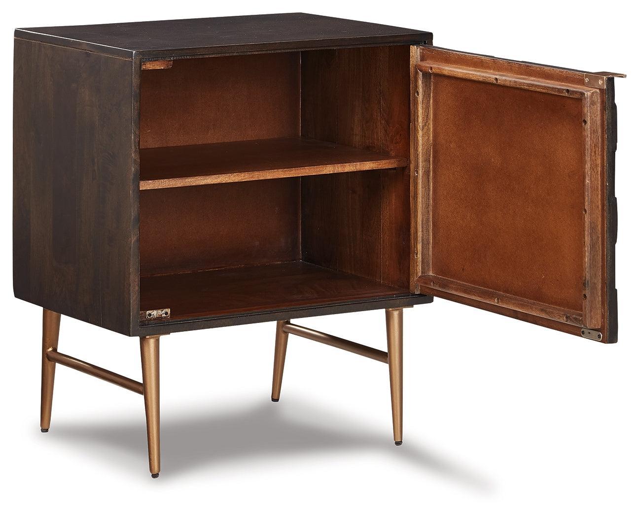 Dorvale Brown Accent Cabinet - Ella Furniture