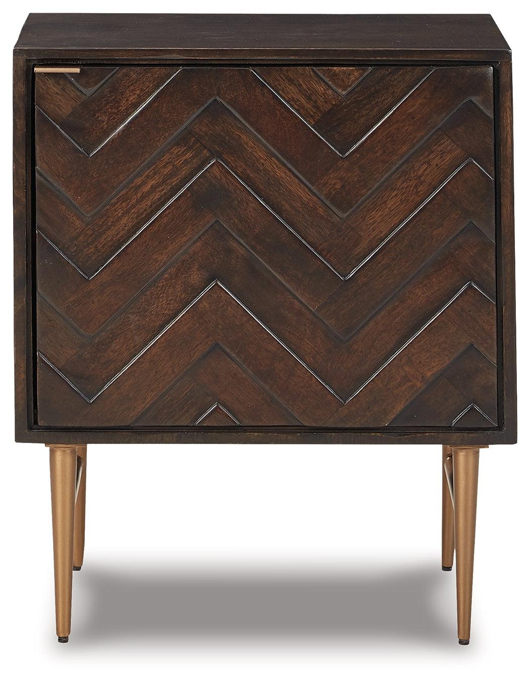 Dorvale Brown Accent Cabinet - Ella Furniture