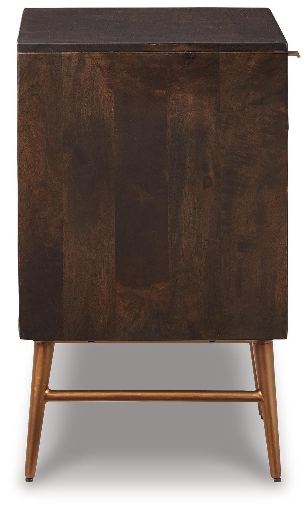 Dorvale Brown Accent Cabinet - Ella Furniture
