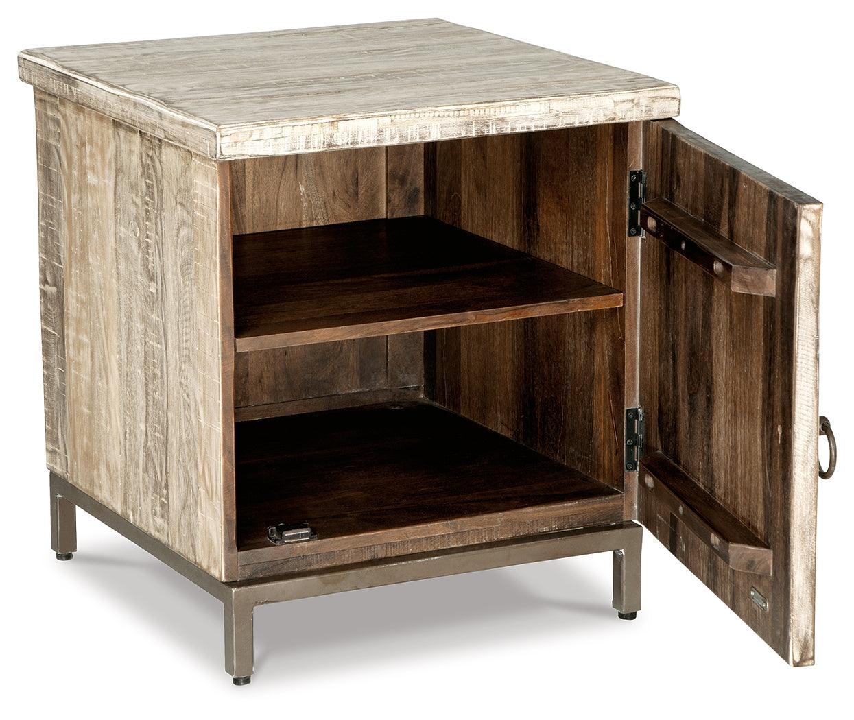Laddford Whitewash Accent Cabinet A4000506 - Ella Furniture