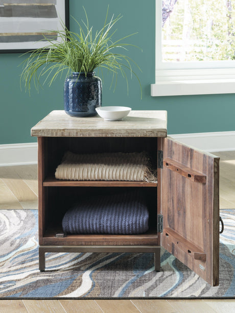 Laddford Whitewash Accent Cabinet A4000506 - Ella Furniture