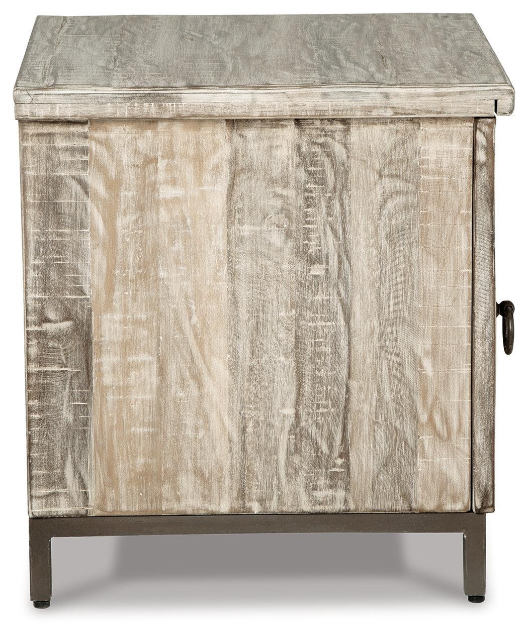 Laddford Whitewash Accent Cabinet A4000506 - Ella Furniture