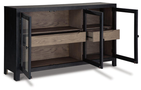 Lenston Black/gray Accent Cabinet A4000508 - Ella Furniture