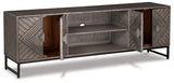 Treybrook Distressed Gray Accent Cabinet A4000512 - Ella Furniture