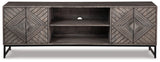 Treybrook Distressed Gray Accent Cabinet A4000512 - Ella Furniture