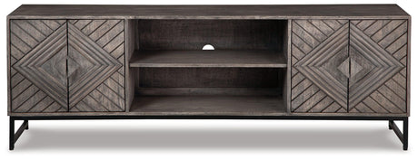 Treybrook Distressed Gray Accent Cabinet A4000512 - Ella Furniture