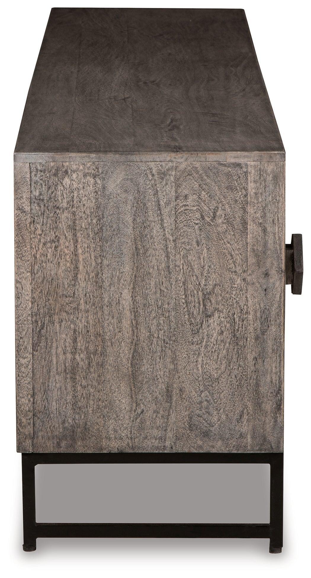 Treybrook Distressed Gray Accent Cabinet A4000512 - Ella Furniture