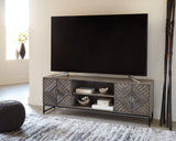 Treybrook Distressed Gray Accent Cabinet A4000512 - Ella Furniture