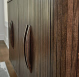 Amickly Dark Brown Mango Wood Accent Cabinet