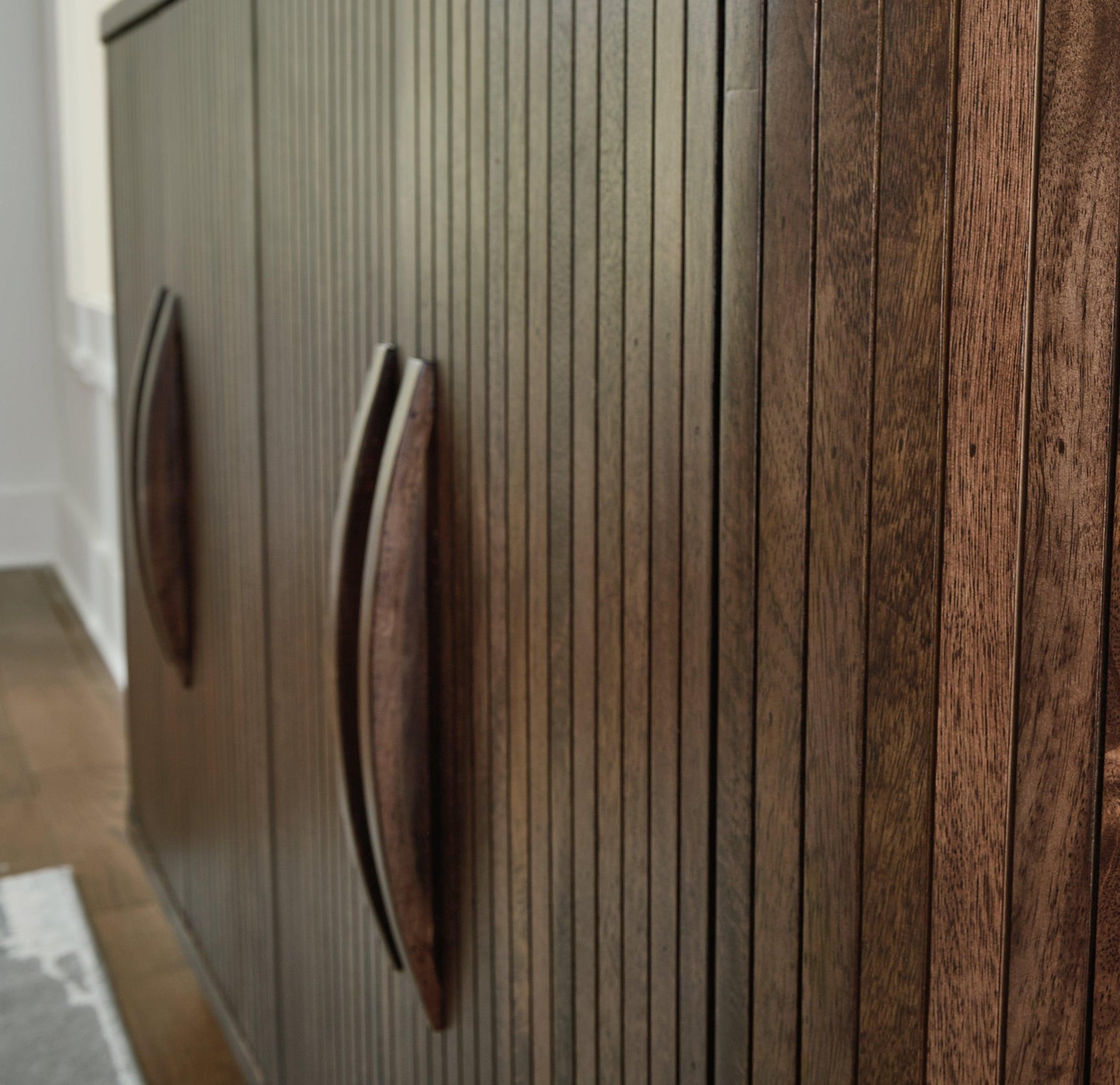 Amickly Dark Brown Mango Wood Accent Cabinet