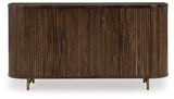 Amickly Dark Brown Mango Wood Accent Cabinet