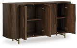 Amickly Dark Brown Mango Wood Accent Cabinet