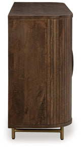 Amickly Dark Brown Mango Wood Accent Cabinet