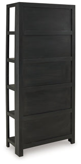 Abyard Black/Natural Bookcase