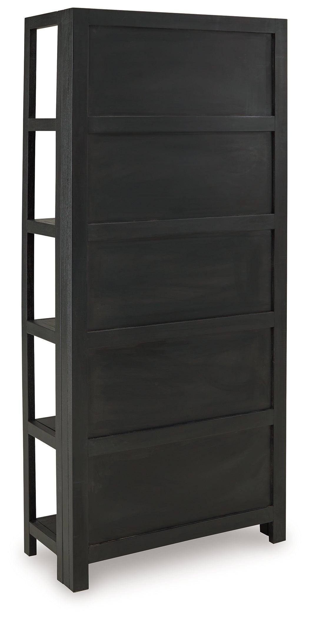Abyard Black/Natural Bookcase