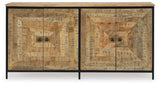 Camney Brown/Black Accent Cabinet