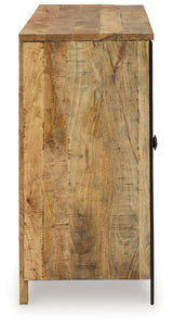 Camney Brown/Black Accent Cabinet