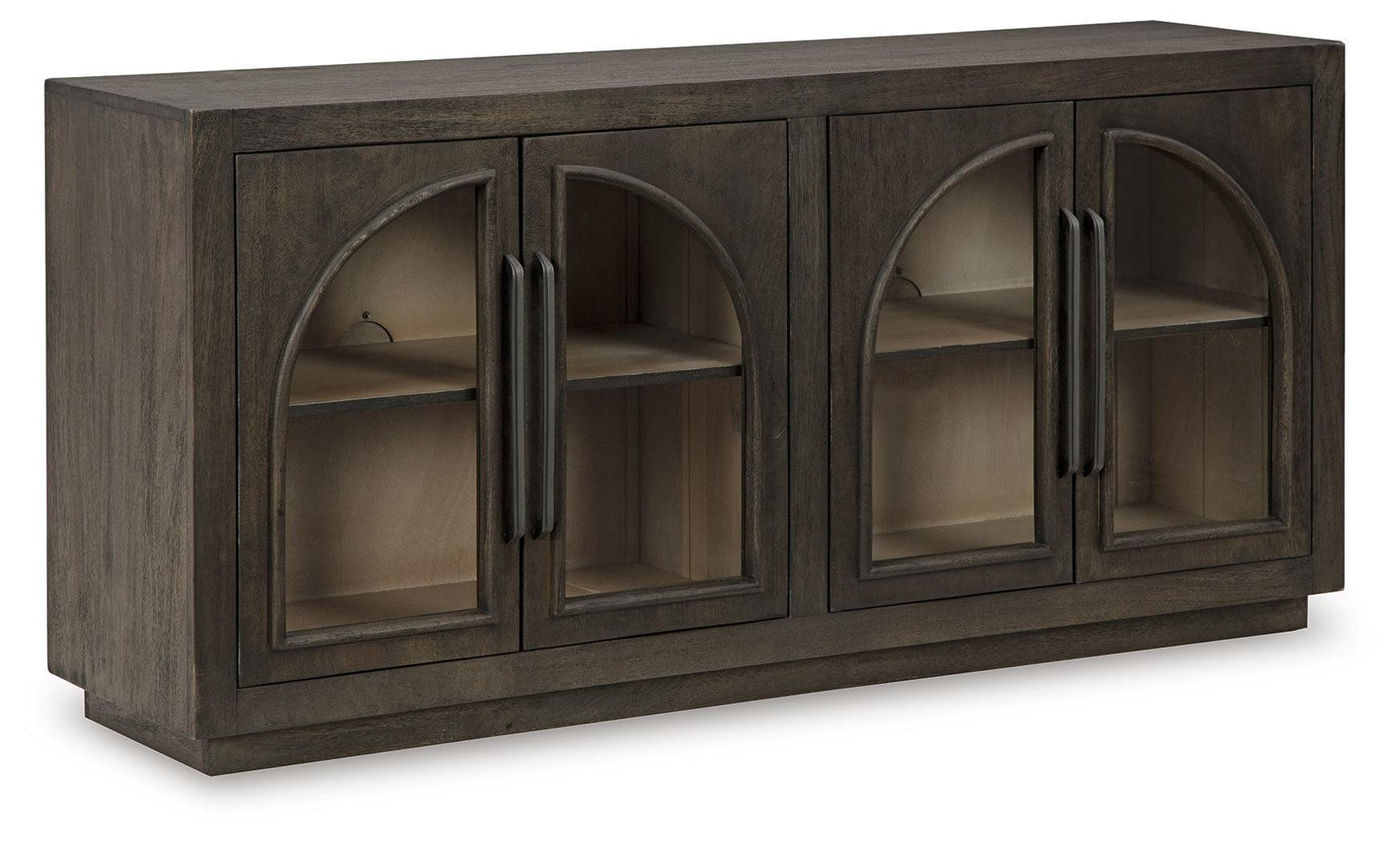 Dreley Grayish Brown Traditional Accent Cabinet