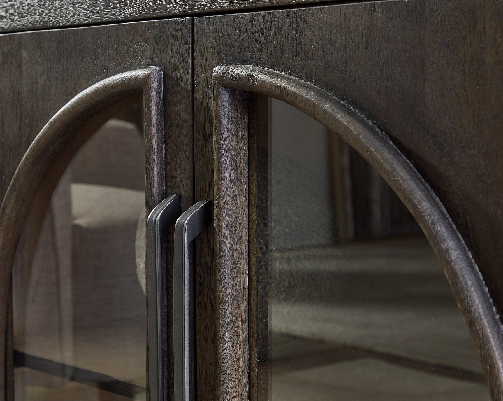 Dreley Grayish Brown Traditional Accent Cabinet