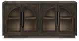Dreley Grayish Brown Traditional Accent Cabinet