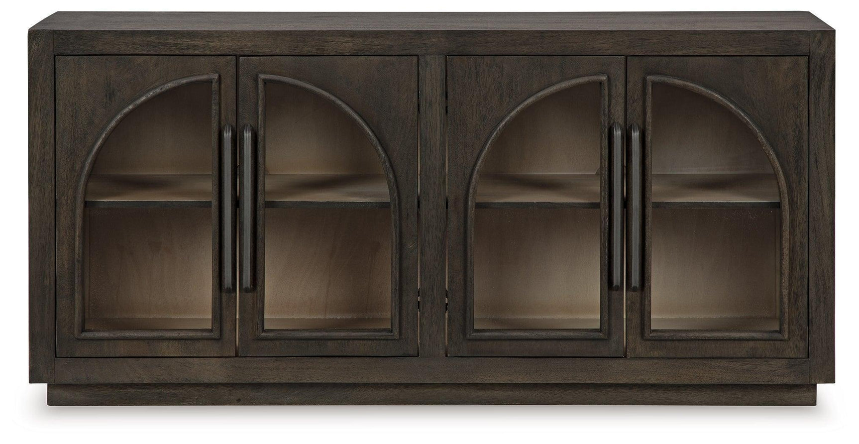 Dreley Grayish Brown Traditional Accent Cabinet