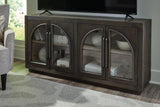 Dreley Grayish Brown Traditional Accent Cabinet