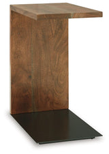 Wimshaw Brown and Black C-Table Accent Table