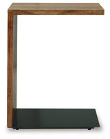 Wimshaw Brown and Black C-Table Accent Table