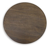 Hadcher Cream Brown Accent Table