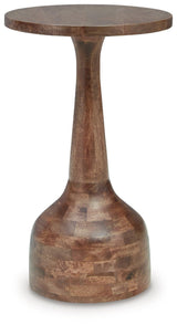 Joville Medium Brown Round Accent Table