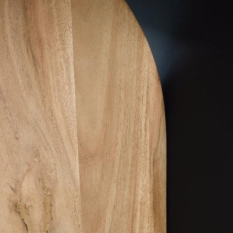 Ladgate Black and Natural Wood Accent Table