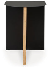 Ladgate Black and Natural Wood Accent Table