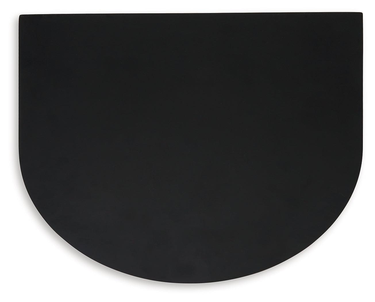 Ladgate Black and Natural Wood Accent Table