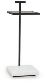 Mannill Black and White Contemporary Accent Table