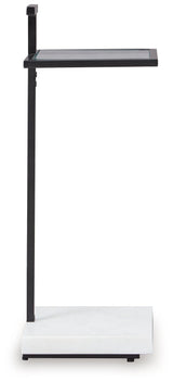 Mannill Black and White Contemporary Accent Table