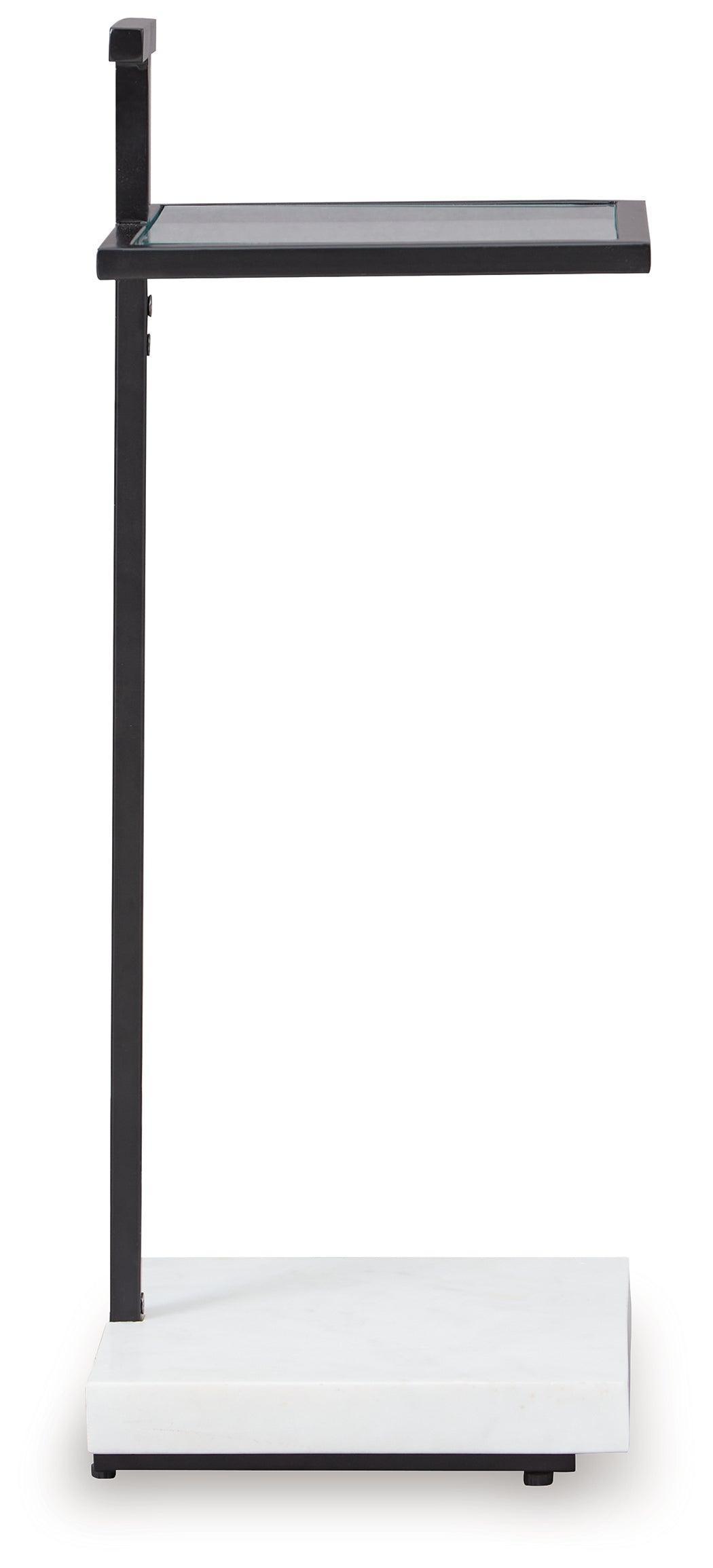 Mannill Black and White Contemporary Accent Table