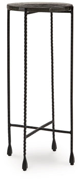 Newgoren Clear Black Accent Table