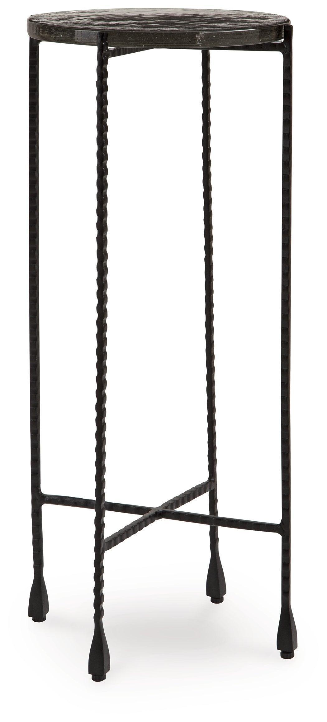Newgoren Clear Black Accent Table