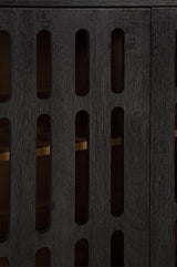 Vallisburg Black Natural Accent Cabinet