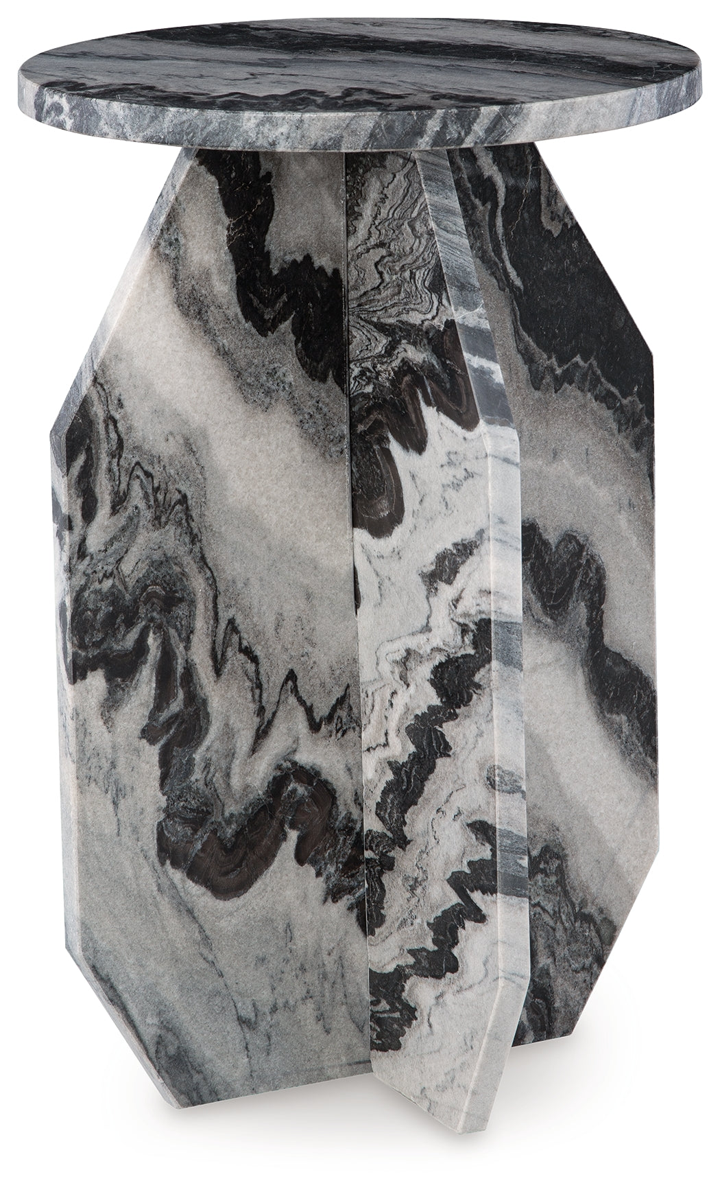 Wrenlane Black/White/Taupe Accent Table