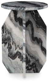 Wrenlane Black/White/Taupe Accent Table