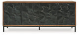 Dorannby Black/Brown Accent Cabinet