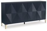 Loirwick Dark Blue Accent Cabinet