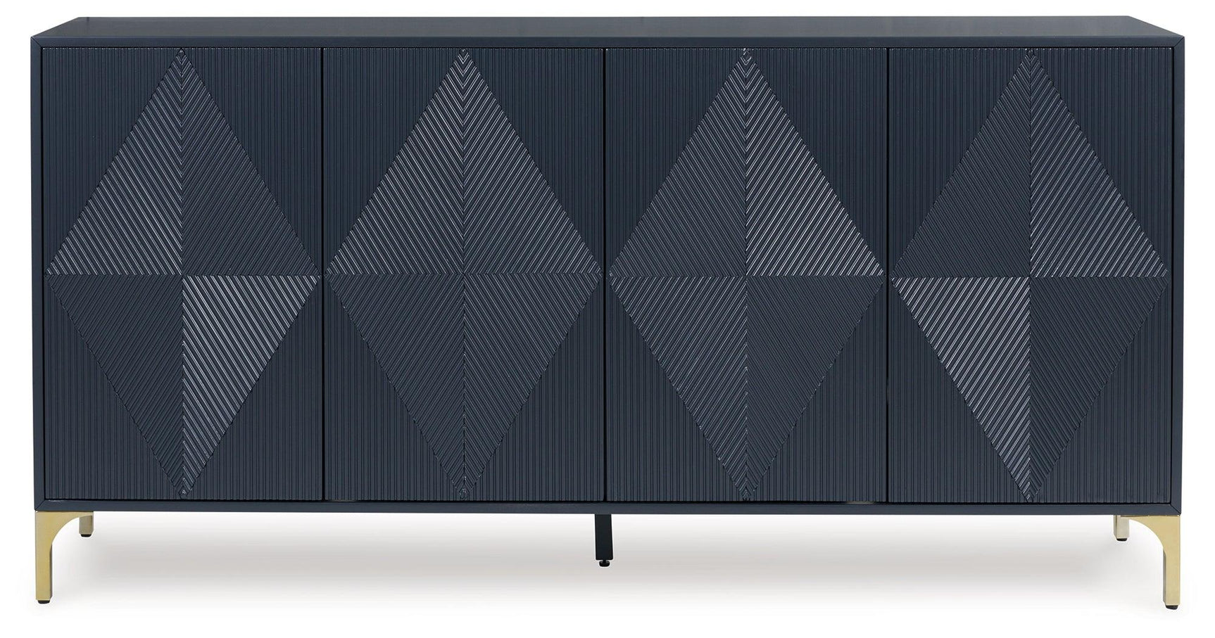 Loirwick Dark Blue Accent Cabinet